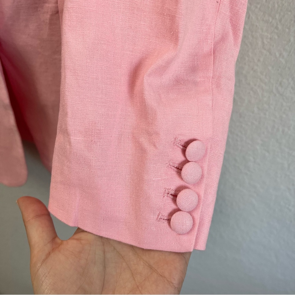NBD Odilia Blazer Light Pink Linen Blend Size XS - Picture 5 of 5
